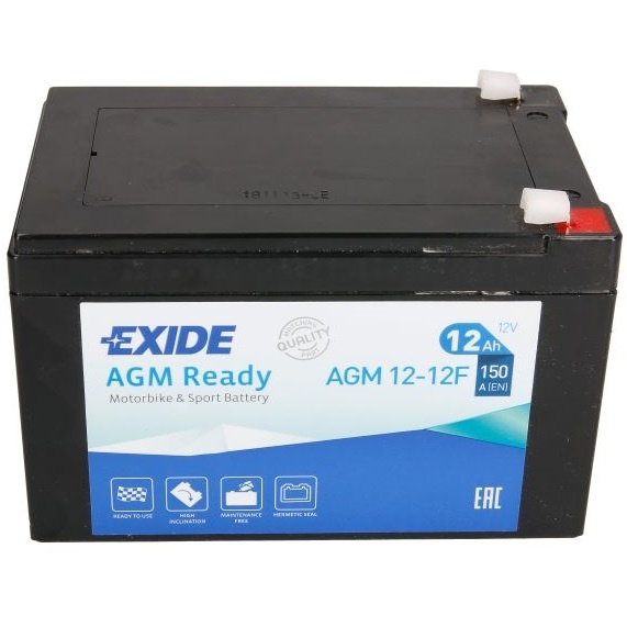 Baterie Moto Exide Agm 12Ah 150A 12V AGM12-12F